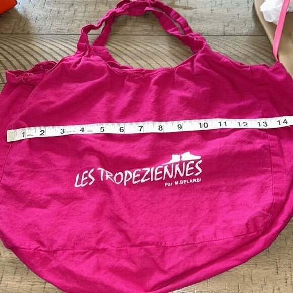 South of France 🇫🇷 Chic! Neon Pink & Yellow Chic Les Tropeziennes Sandals 🩴 - Picture 14 of 17